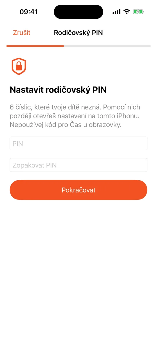 iPhone dítěte: nastavit rodičovský PIN