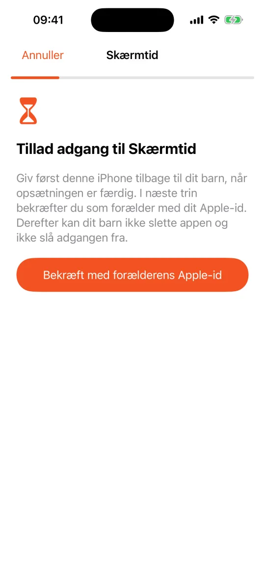 Børne-iPhone: tillad adgang til Skærmtid