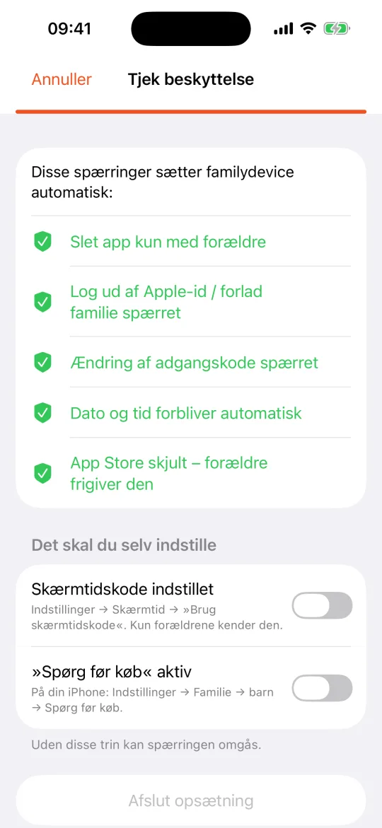 Børne-iPhone: tjek beskyttelse