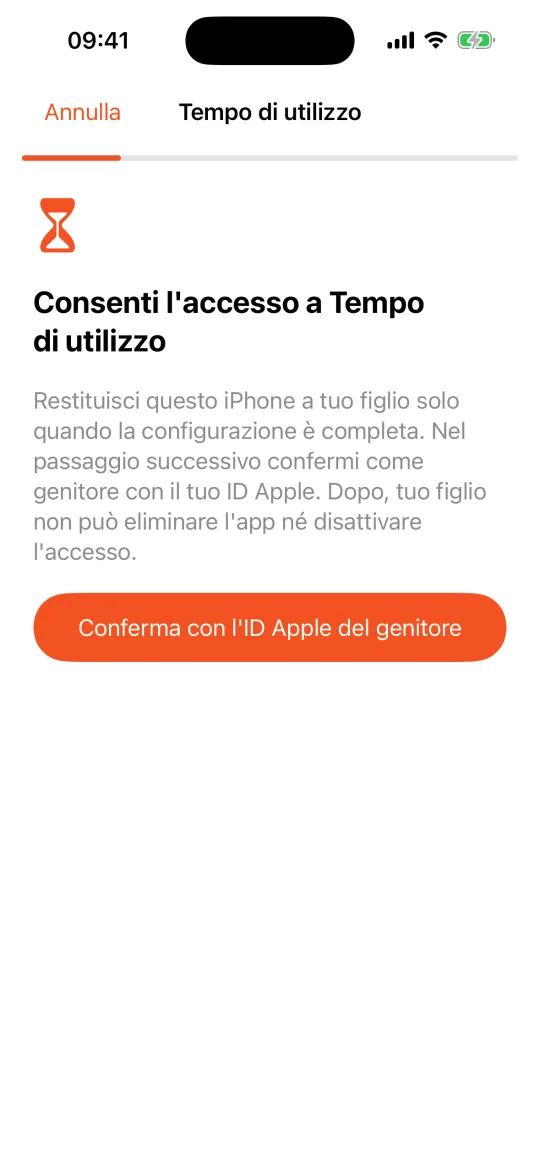 iPhone del figlio: consenti l'accesso a Tempo di utilizzo