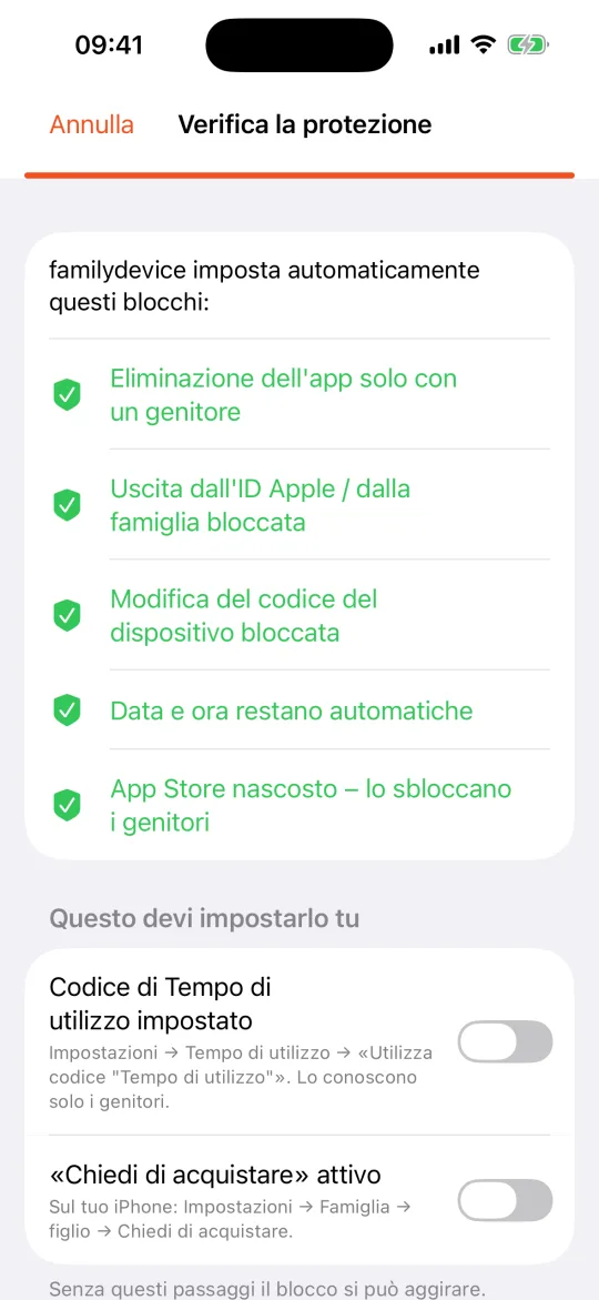 iPhone del figlio: verifica la protezione