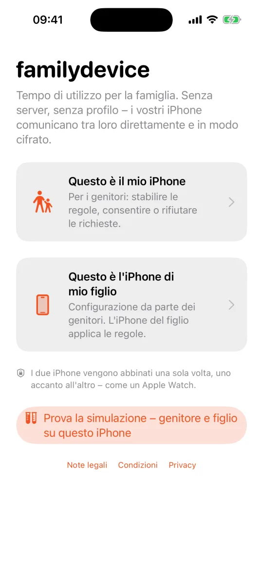 Schermata iniziale: Questo è il mio iPhone / Questo è l'iPhone di mio figlio
