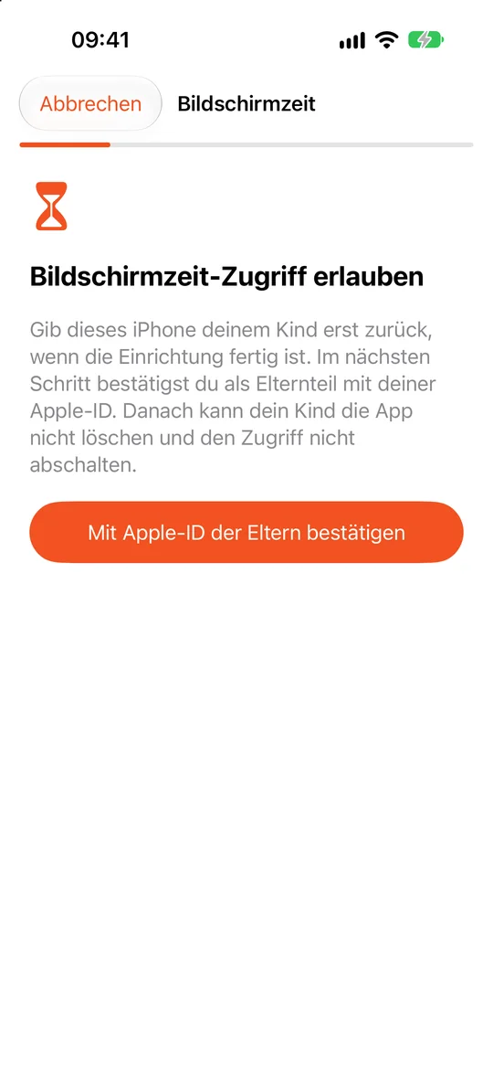 Kinder-iPhone: Bildschirmzeit-Zugriff erlauben