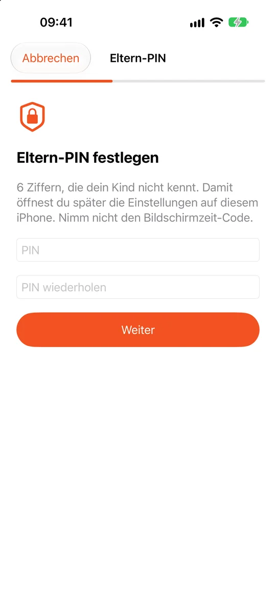 Kinder-iPhone: Eltern-PIN festlegen