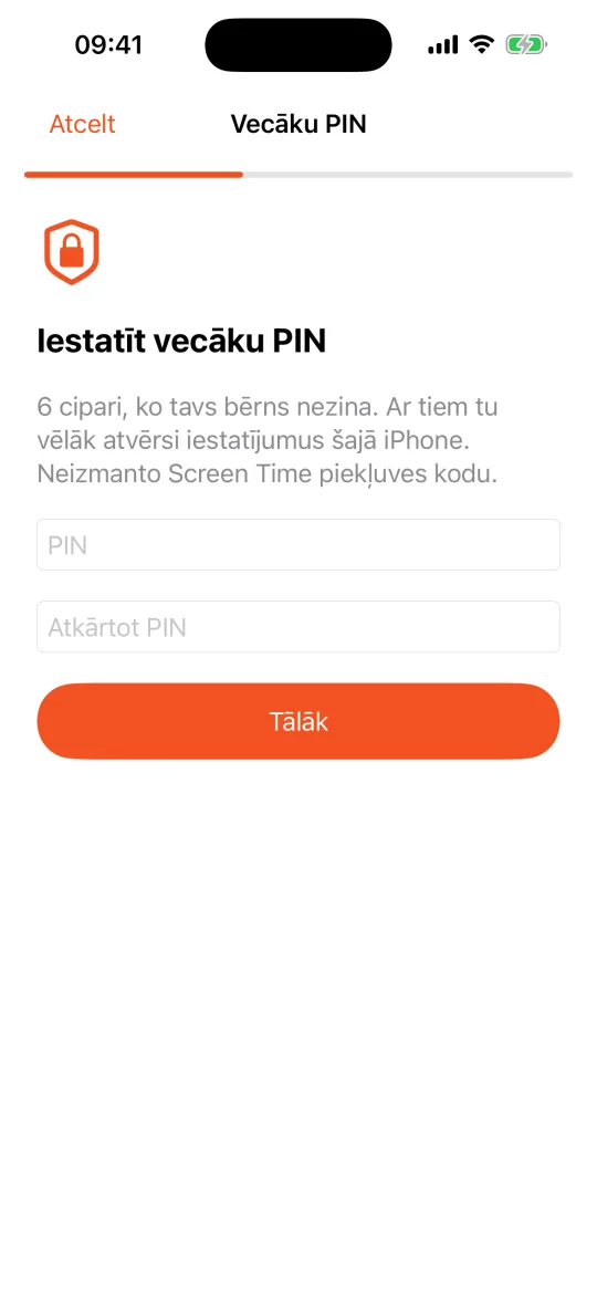 Bērna iPhone: iestatīt vecāku PIN