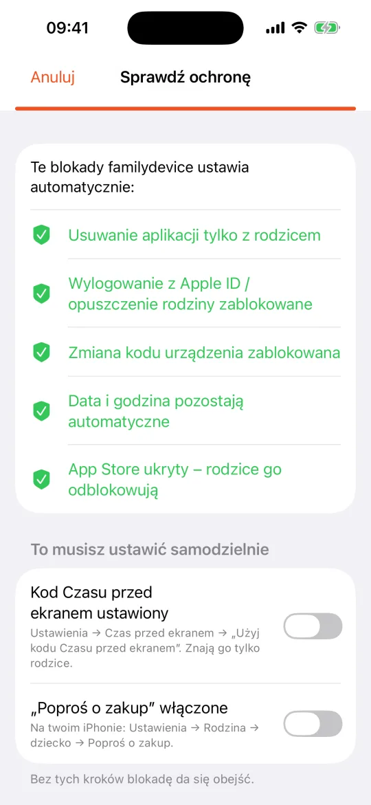 iPhone dziecka: sprawdzanie ochrony