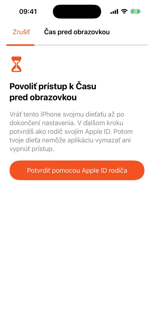 iPhone dieťaťa: povoliť prístup k Času pred obrazovkou