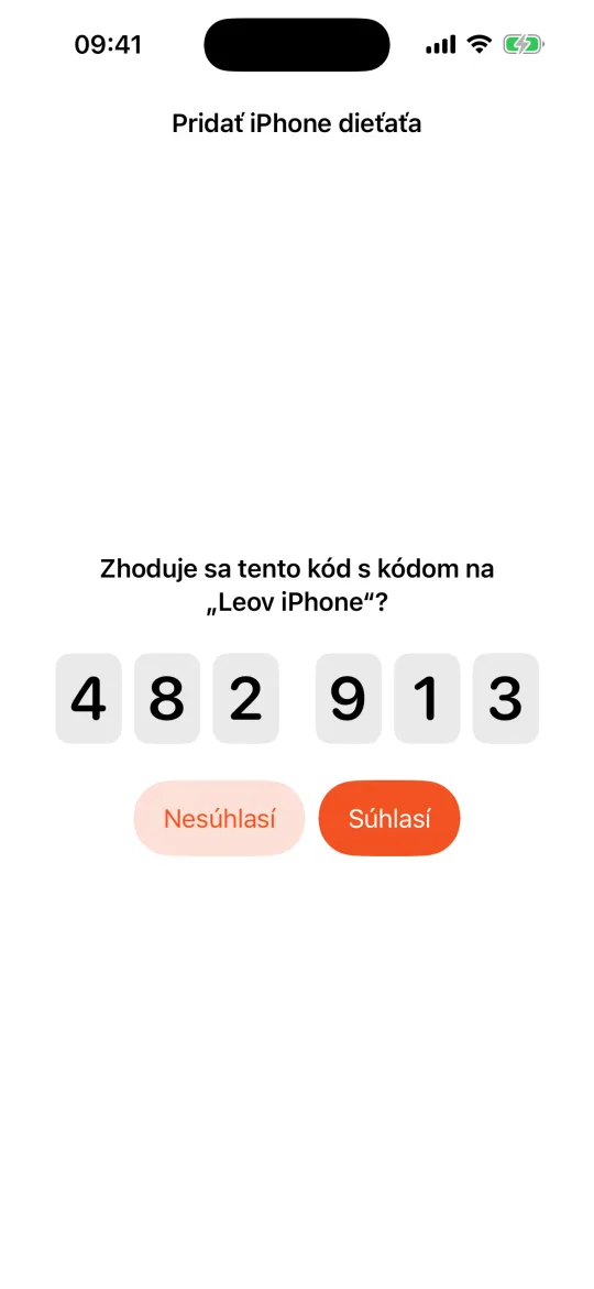 Oba iPhony zobrazujú rovnaký 6-miestny kód