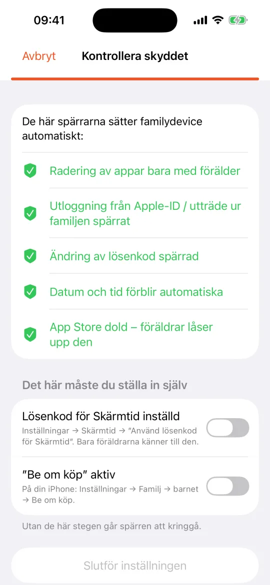 Barnets iPhone: kontrollera skyddet